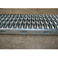 Galvanized Steel Safety Grating Crocodile Mouth Hole Grip Strut Step Grating